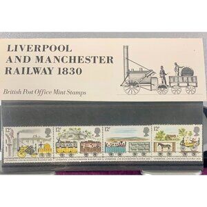 Liverpool & Manchester Railway 1830 British Post Office Mint Stamps